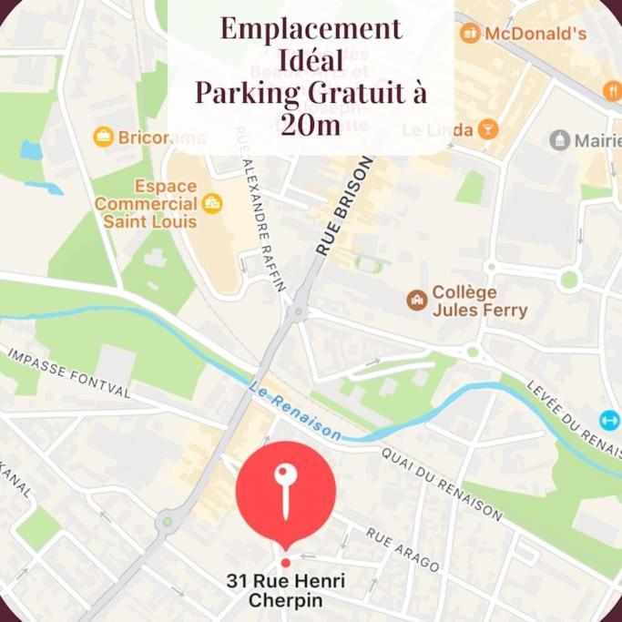 Appartement 2 Pieces Rdc En Duplex Vue Cour Parking Gratuit A 20Metres Roanne Zewnętrze zdjęcie